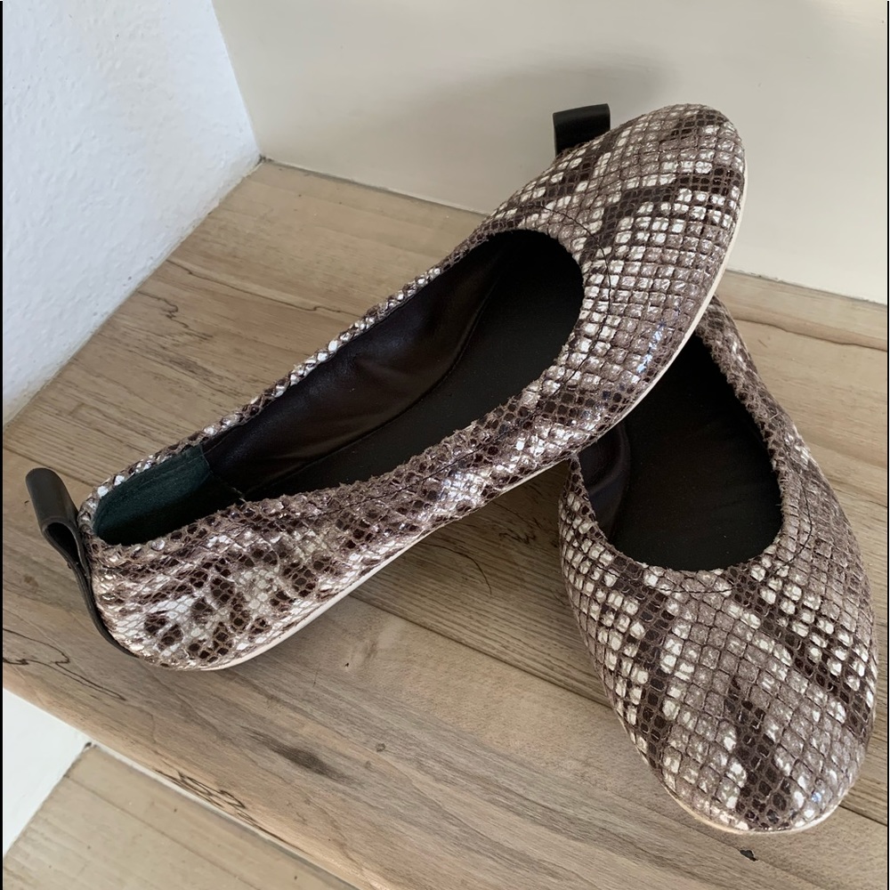Mercedes Castillo Snake print ballet flats